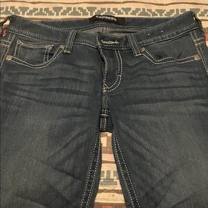 Express Women's Dark Blue Skinny Jeans